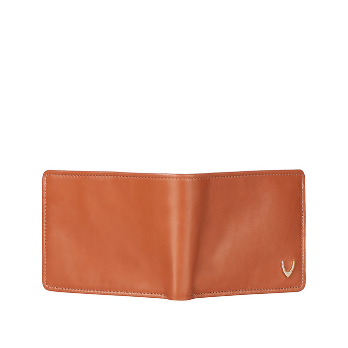 Ee Myw-01A  Tan Leather Bi-Fold Wallet