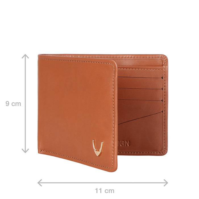 Ee Myw-01A  Tan Leather Bi-Fold Wallet