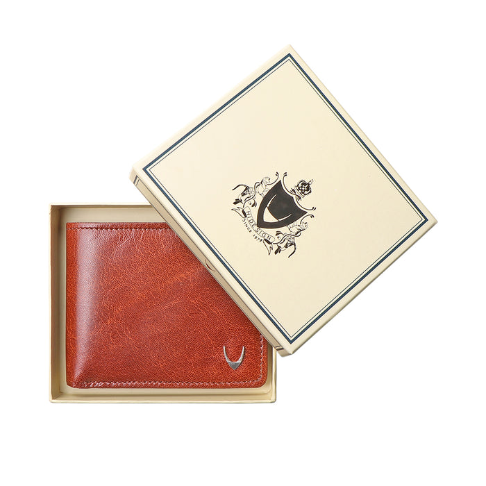 Ee Myw-01A  Tan Leather Bi-Fold Wallet