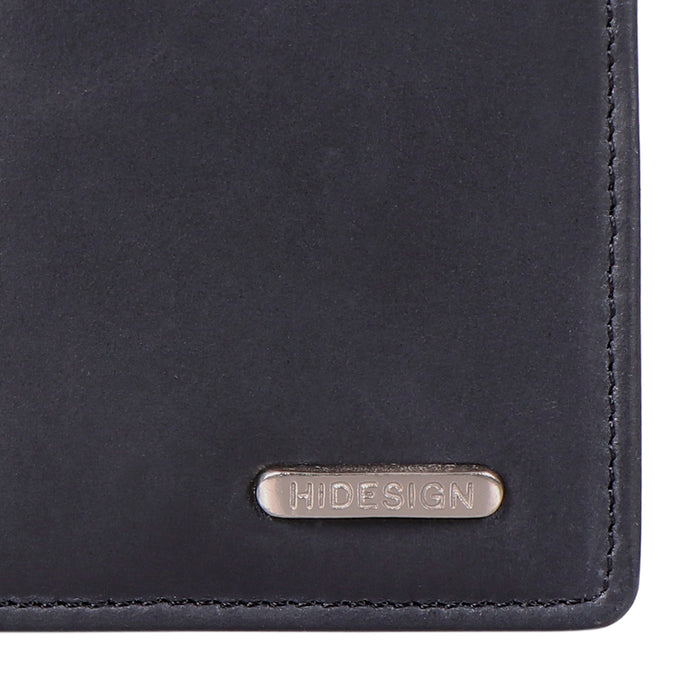 Ee Myw-02  Black Leather Bi-Fold Wallet