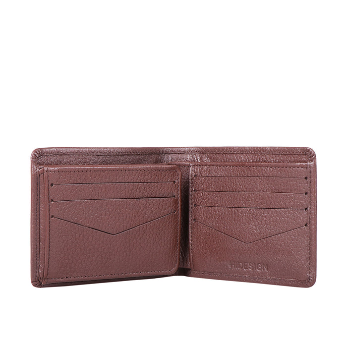 Ee Myw-02  Brown Leather Bi-Fold Wallet