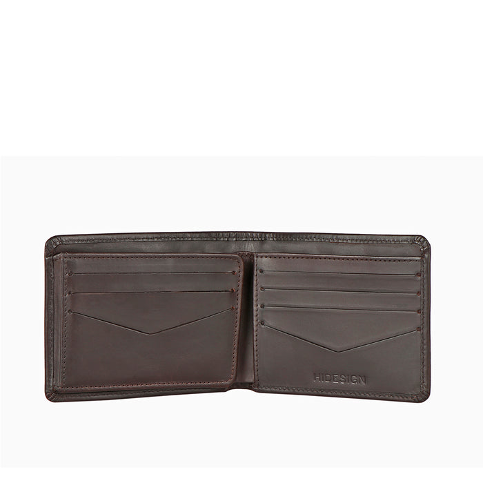 Ee Myw-02  Brown Leather Bi-Fold Wallet