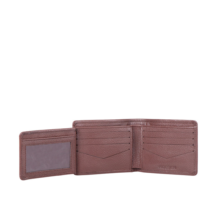 Ee Myw-02  Brown Leather Bi-Fold Wallet
