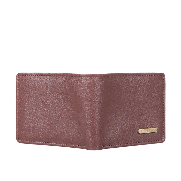 Ee Myw-02  Brown Leather Bi-Fold Wallet