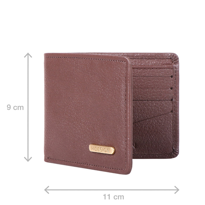 Ee Myw-02  Brown Leather Bi-Fold Wallet