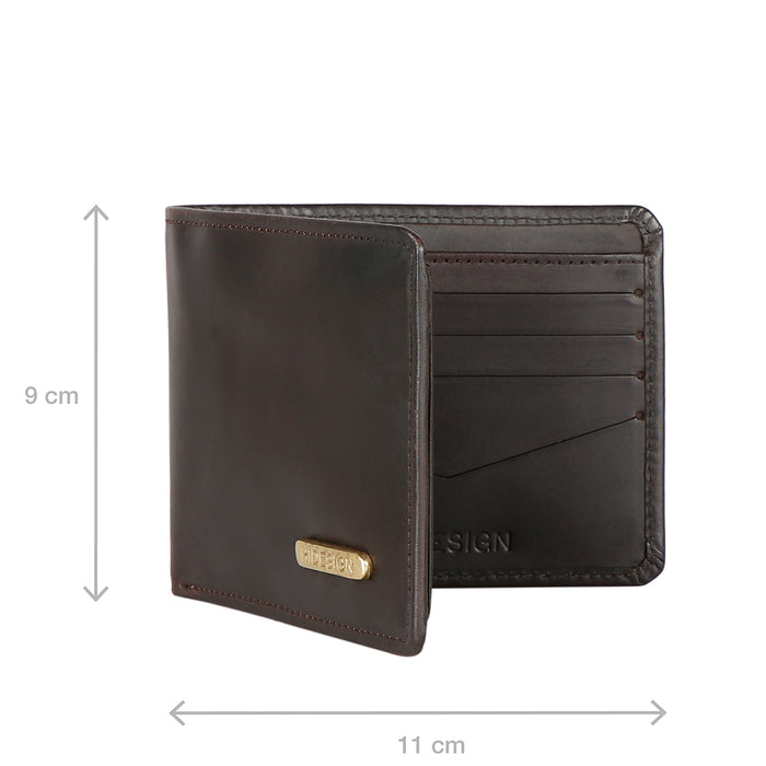 Ee Myw-02  Brown Leather Bi-Fold Wallet