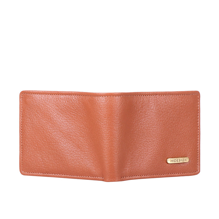 Ee Myw-02  Tan Leather Bi-Fold Wallet