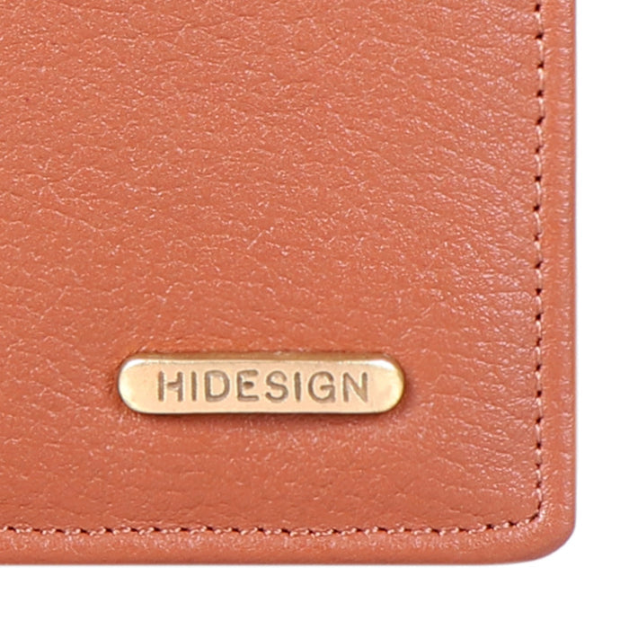 Ee Myw-02  Tan Leather Bi-Fold Wallet