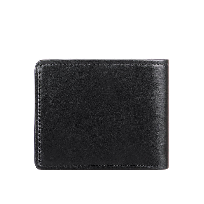 Ee Myw-02A  Black Leather Bi-Fold Wallet