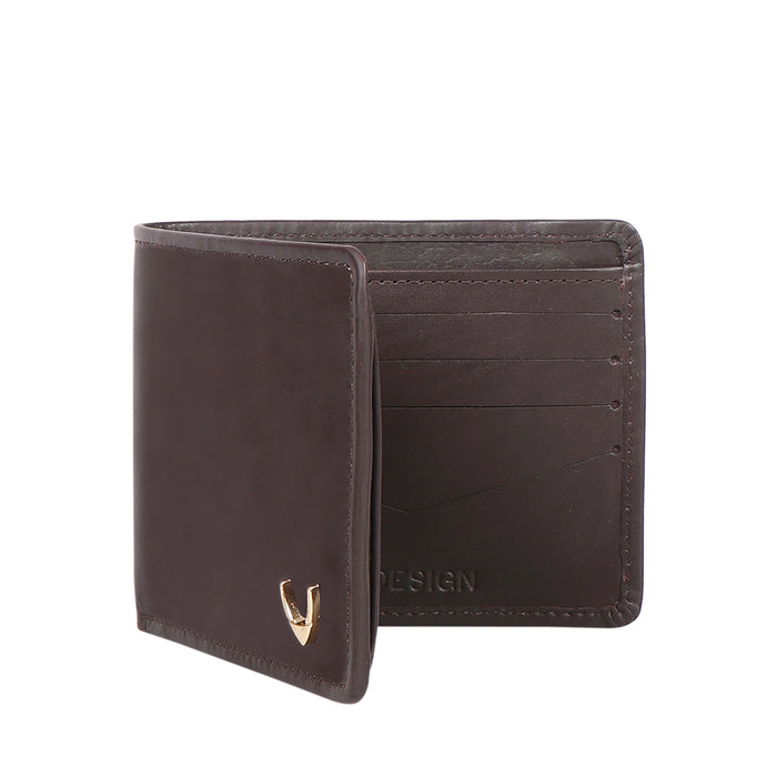 Ee Myw-02A  Brown Leather Bi-Fold Wallet