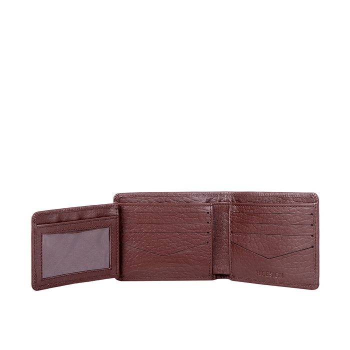 Ee Myw-02A  Brown Leather Bi-Fold Wallet