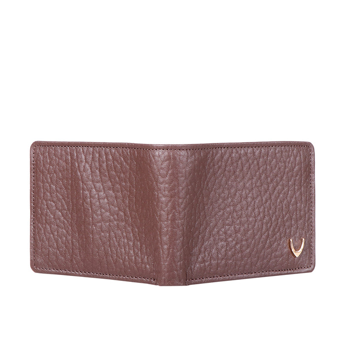Ee Myw-02A  Brown Leather Bi-Fold Wallet