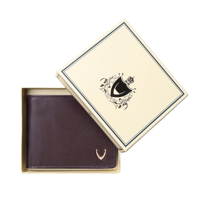 Ee Myw-02A  Brown Leather Bi-Fold Wallet