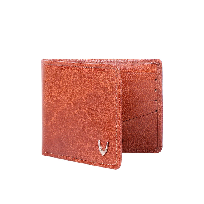 Ee Myw-02A  Tan Leather Bi-Fold Wallet