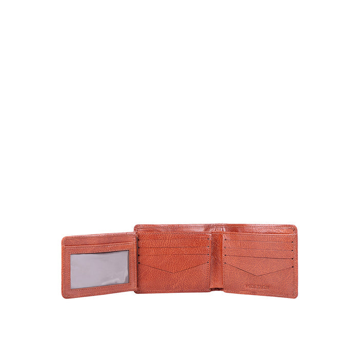 Ee Myw-02A  Tan Leather Bi-Fold Wallet
