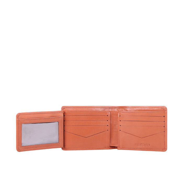 Ee Myw-02A  Tan Leather Bi-Fold Wallet