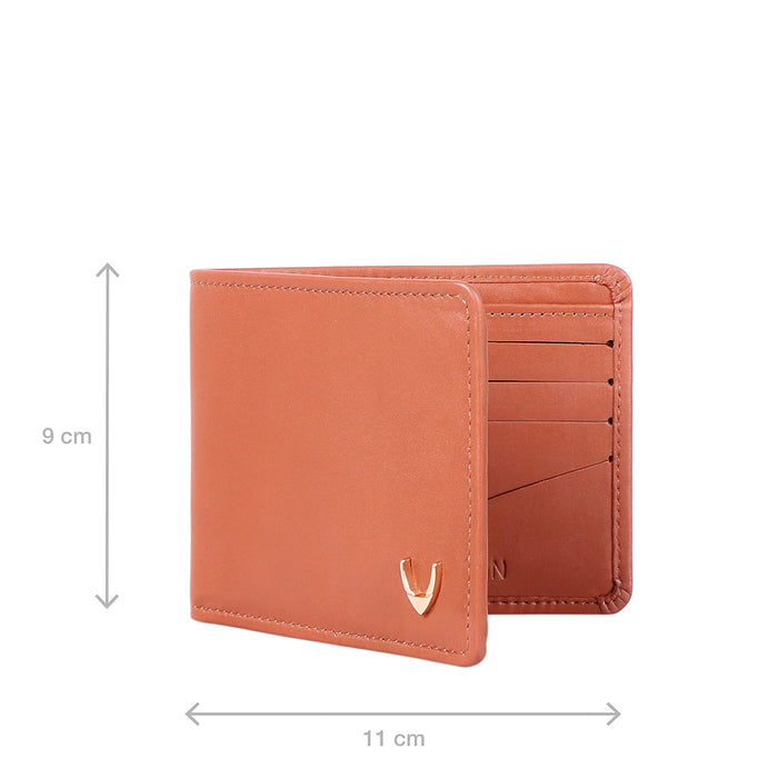 Ee Myw-02A  Tan Leather Bi-Fold Wallet