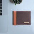 Ee Myw-03  Brown Leather Bi-Fold Wallet
