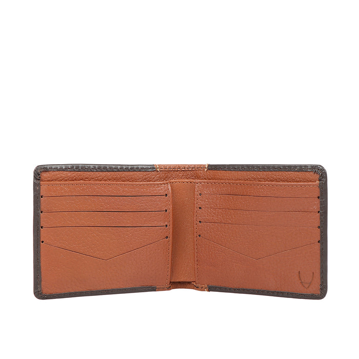 Ee Myw-03  Brown Leather Bi-Fold Wallet