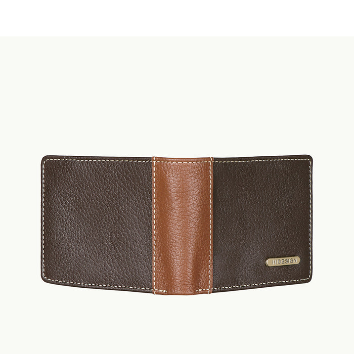 Ee Myw-03  Brown Leather Bi-Fold Wallet