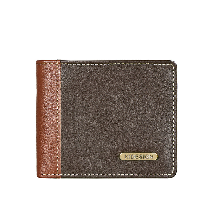 Ee Myw-03  Brown Leather Bi-Fold Wallet