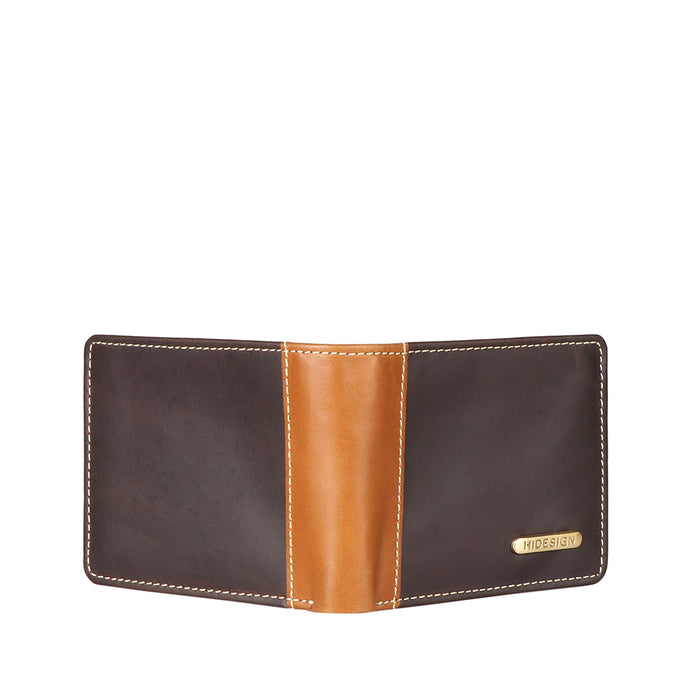 Ee Myw-03  Brown Leather Bi-Fold Wallet