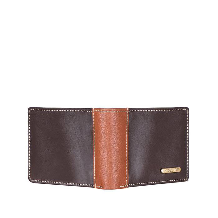 Ee Myw-03  Brown Leather Bi-Fold Wallet