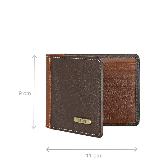Ee Myw-03  Brown Leather Bi-Fold Wallet