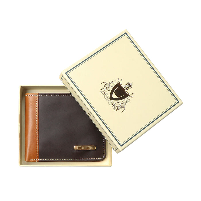 Ee Myw-03  Brown Leather Bi-Fold Wallet