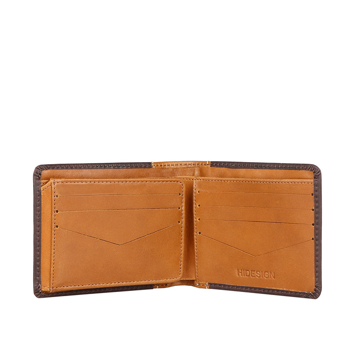 Ee Myw-04  Brown Leather Bi-Fold Wallet