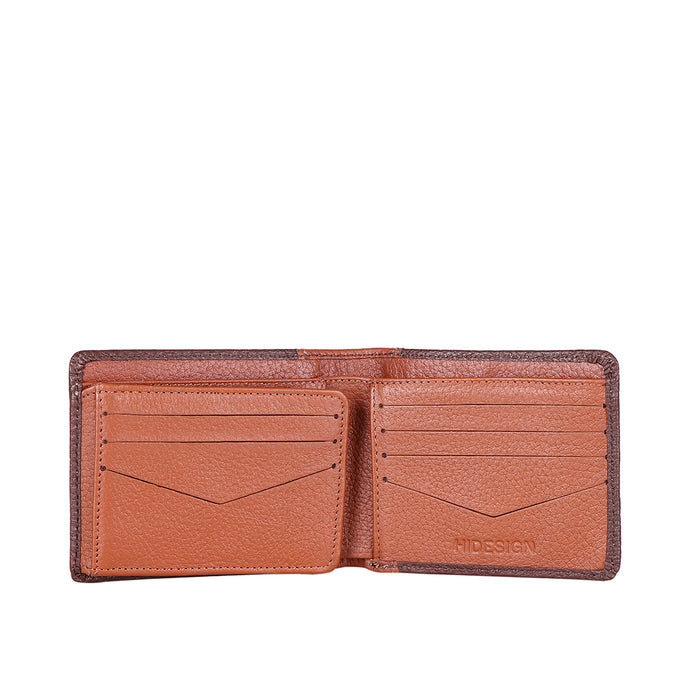 Ee Myw-04  Brown Leather Bi-Fold Wallet