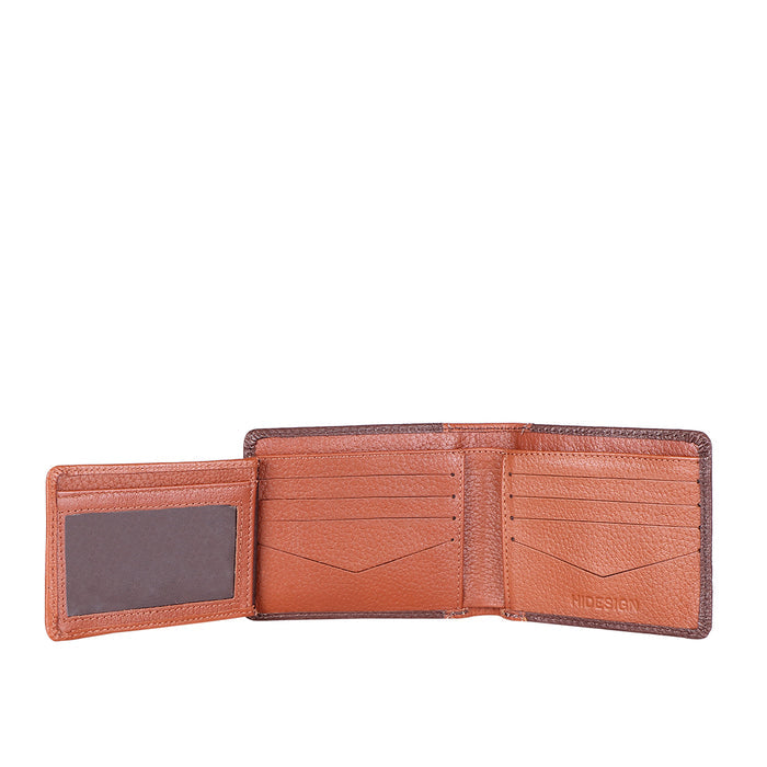 Ee Myw-04  Brown Leather Bi-Fold Wallet