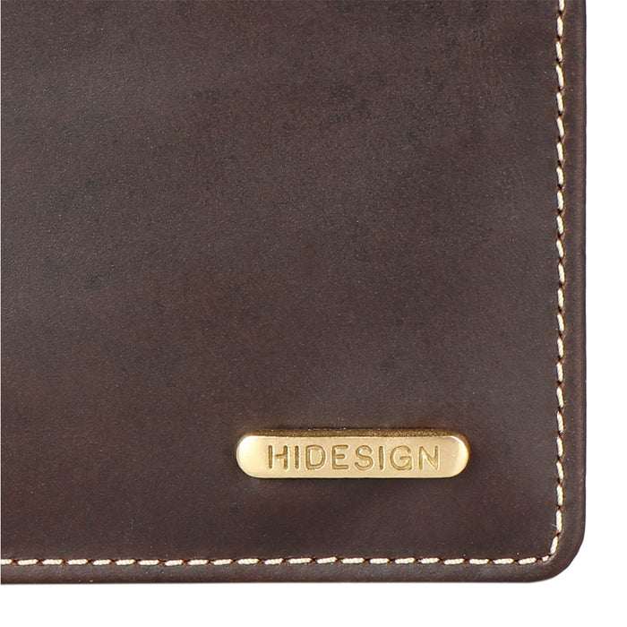Ee Myw-04  Brown Leather Bi-Fold Wallet