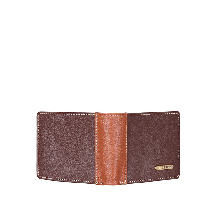 Ee Myw-04  Brown Leather Bi-Fold Wallet