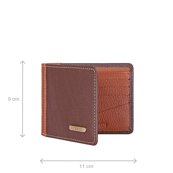 Ee Myw-04  Brown Leather Bi-Fold Wallet
