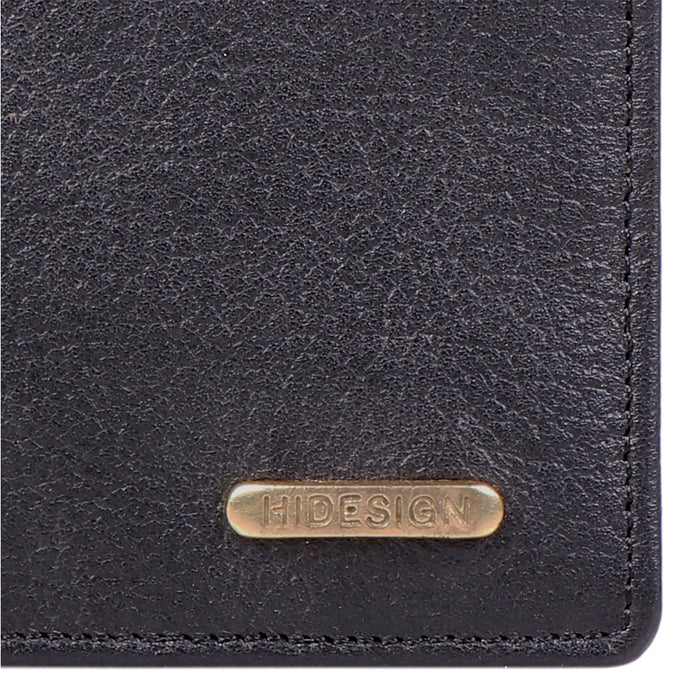 Ee Myw-05  Black Leather Bi-Fold Wallet