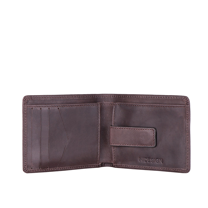 Ee Myw-05  Brown Leather Bi-Fold Wallet