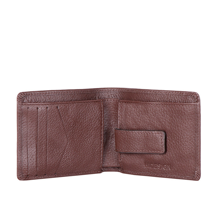 Ee Myw-05  Brown Leather Bi-Fold Wallet