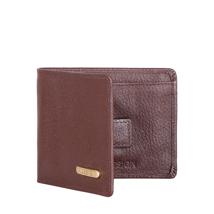 Ee Myw-05  Brown Leather Bi-Fold Wallet