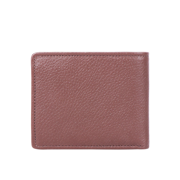 Ee Myw-05  Brown Leather Bi-Fold Wallet