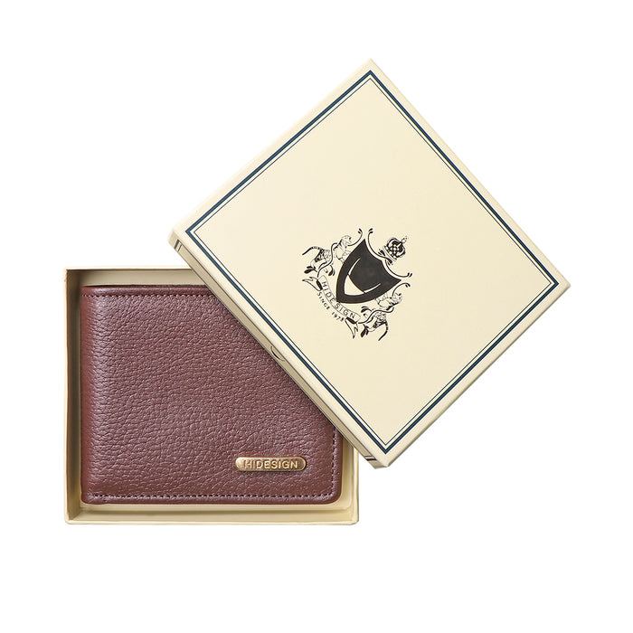 Ee Myw-05  Brown Leather Bi-Fold Wallet