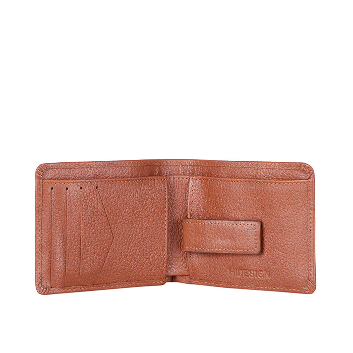 Ee Myw-05  Tan Leather Bi-Fold Wallet