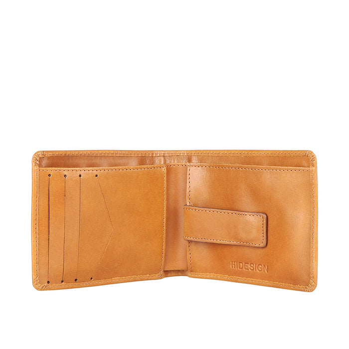 Ee Myw-05  Tan Leather Bi-Fold Wallet