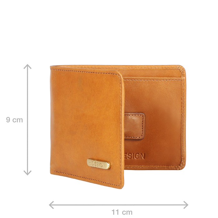 Ee Myw-05  Tan Leather Bi-Fold Wallet