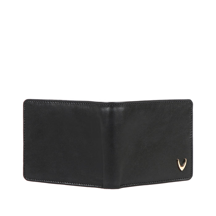 Ee Myw-05A  Black Leather Bi-Fold Wallet