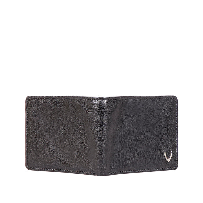 Ee Myw-05A  Black Leather Bi-Fold Wallet