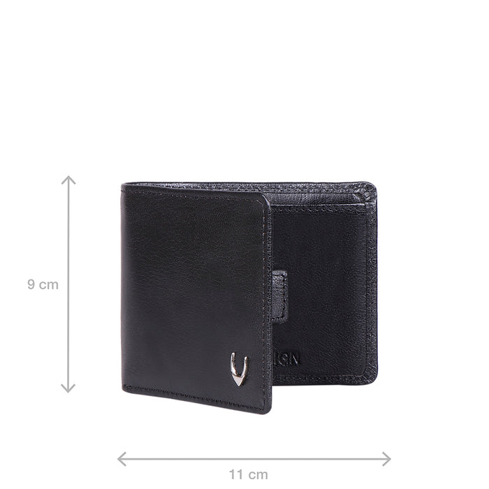Ee Myw-05A  Black Leather Bi-Fold Wallet