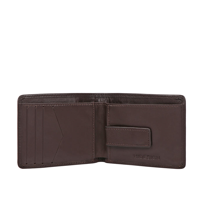 Ee Myw-05A  Brown Leather Bi-Fold Wallet