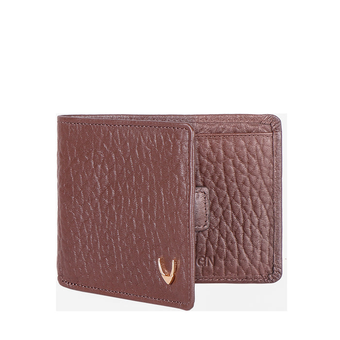 Ee Myw-05A  Brown Leather Bi-Fold Wallet