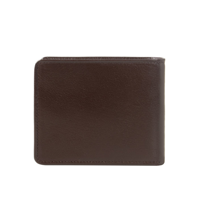 Ee Myw-05A  Brown Leather Bi-Fold Wallet